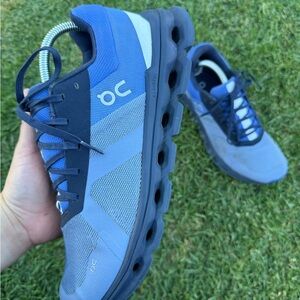 On Running Blue Athletic Shoes with Cushioned Support